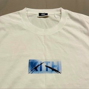 Kith Windshield Classic Box Logo Graphic Tee - White Size L